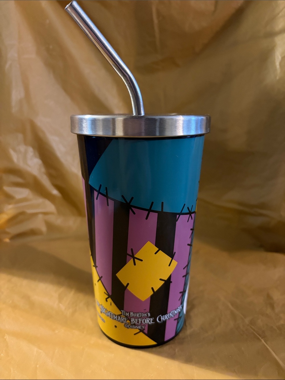 Sally’s Patchwork Print The Nightmare Before Christmas Tumbler